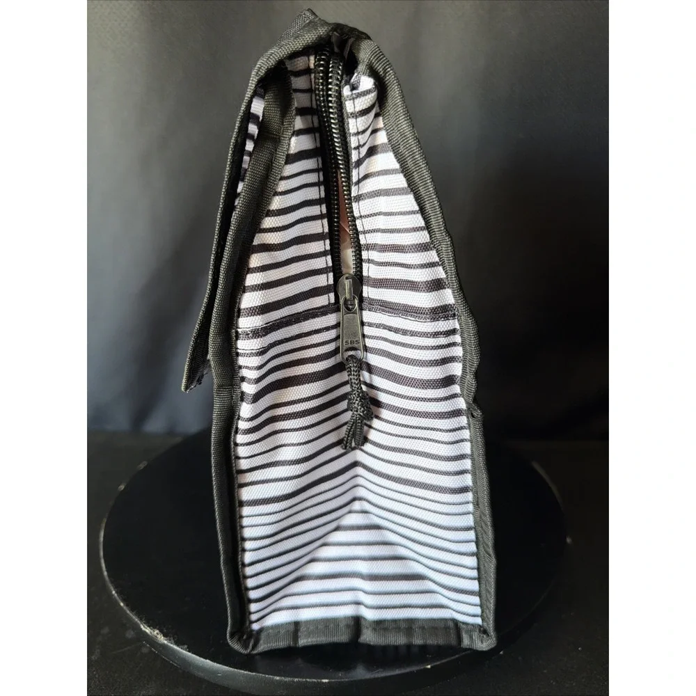 Packit‎ Freezable Lunch Bag Black And White Stripe NWT